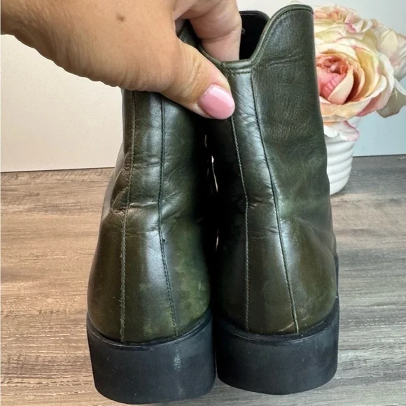 Yis by Yohji Yamamoto Sukita Li Leather platform High Tops Womens 7 - Picture 7 of 8